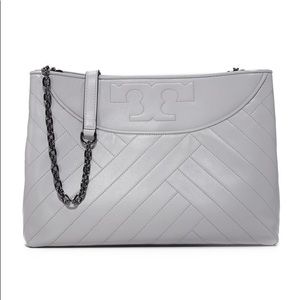 Tory Burch Alexa Leather Bag (Grey)